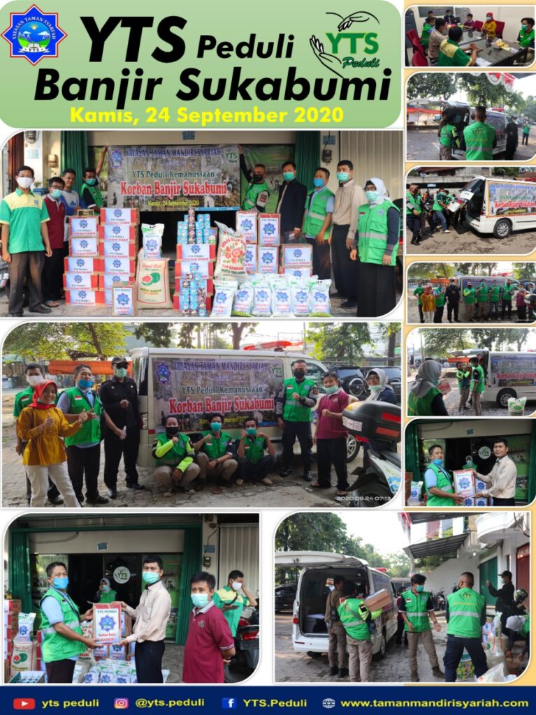 YTS Peduli Banjir Sukabumi  Yayasan Taman Mandiri  Syari ah